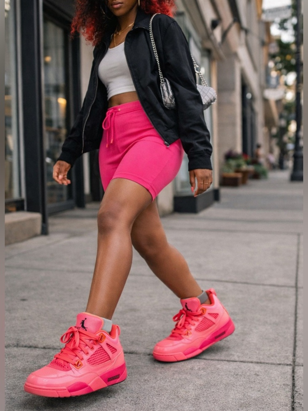 Nike Air Jordan 4 Retro HOT PUNCH Size 8 Women’s